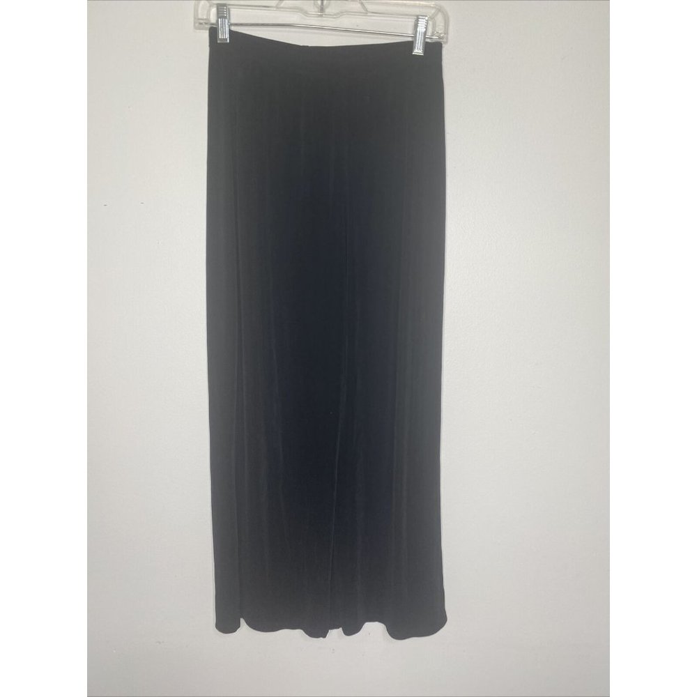 Chico's Black Travelers Pants Women's Sz 1 M Elastic Waist Wrikle Free Travel